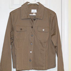 Christopher & Banks long sleeve brown blazer